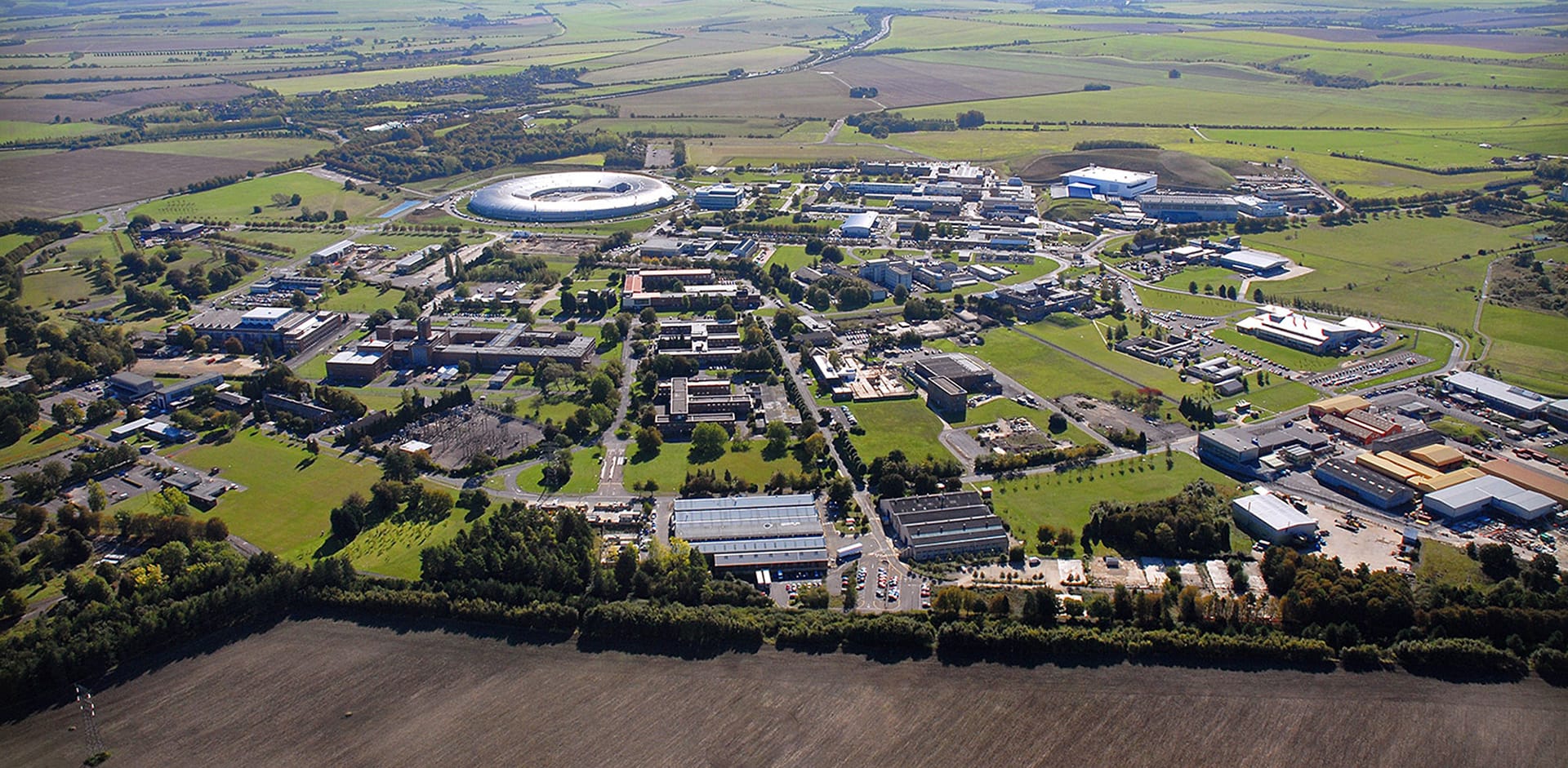 Aerial view of Harwell Campus