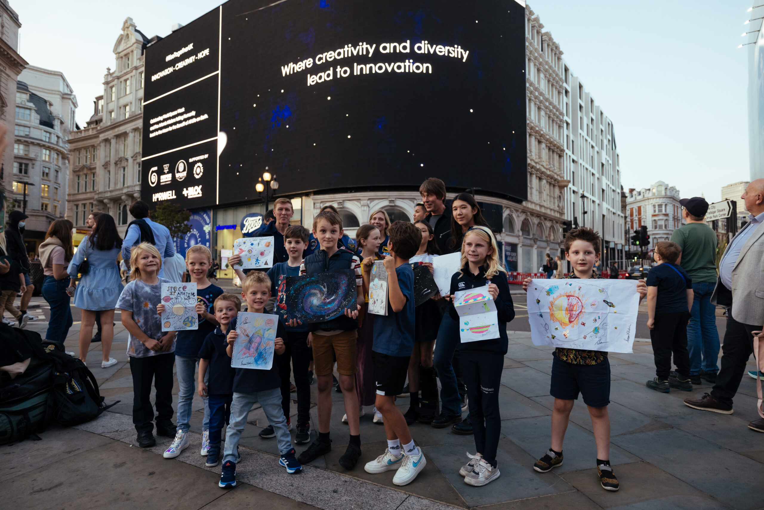 Rise Together Space Art at Piccadilly