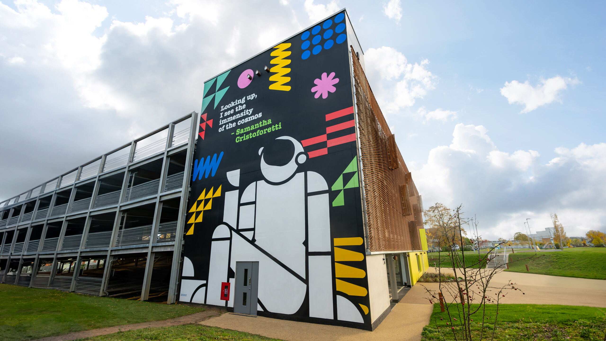 Giant space mural revealed at Harwell Campus