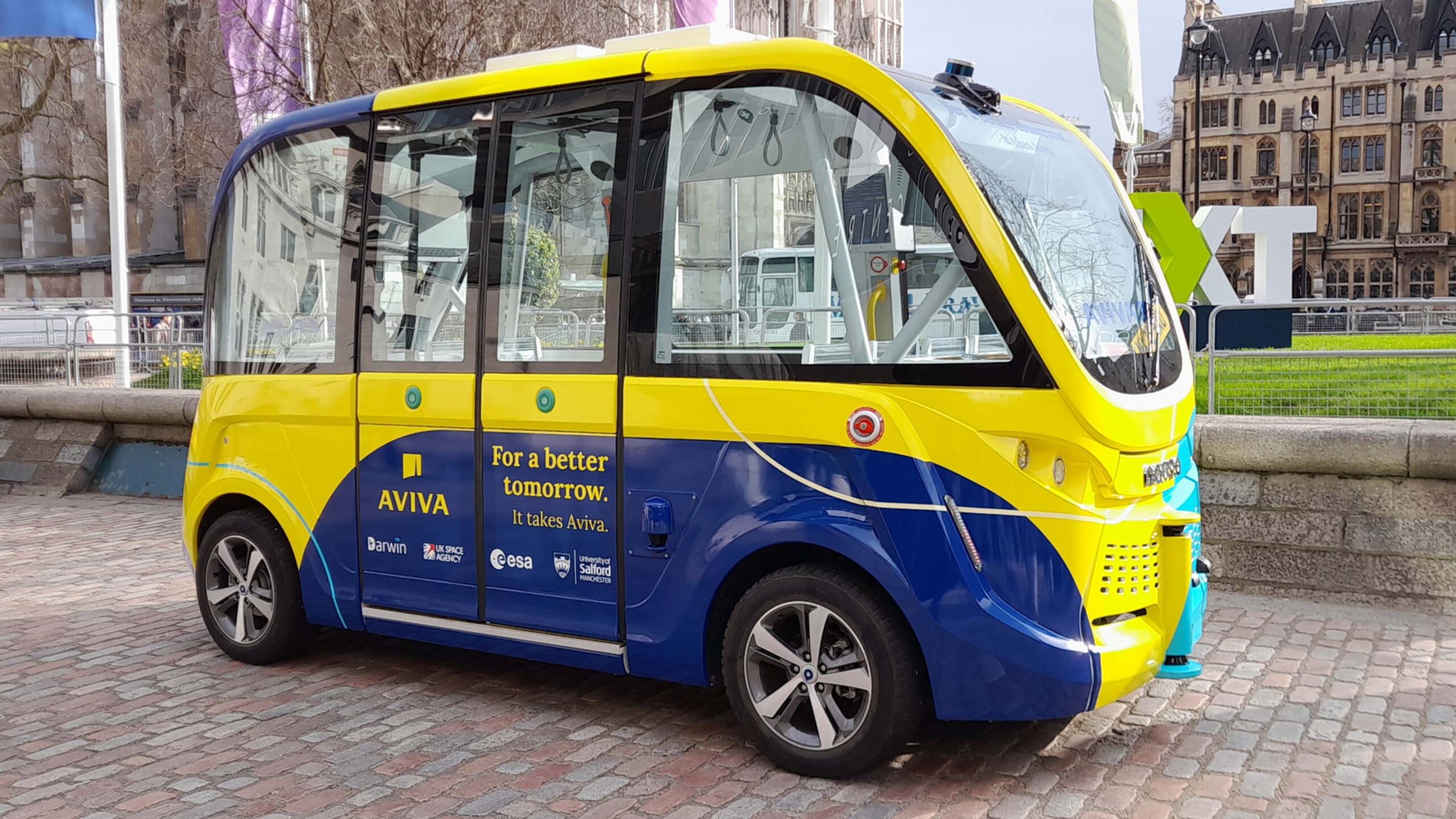 Aviva autonomous vehicle at Harwell Campus