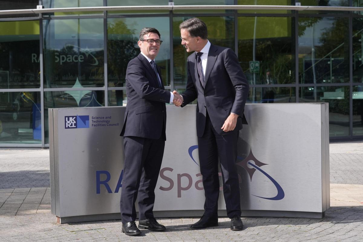 NATO Secretary General and Prime Minister visit Harwell to see UK space and defence capabilities